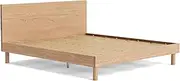Koala Balmain King Bed Frame, Compact and Sturdy Bed Base with Under Bed Storage, Easy Assembly Bedroom Furniture, Warm Ash