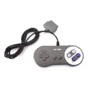 New Super Nintendo SNES System Console Replacement Controller Charcoal 6FT