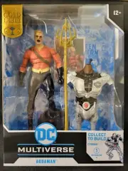 NEW! DC Multiverse AQUAMAN FLASHPOINT McFarlane Gold Label Cyborg BAF