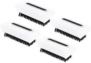 NOLITOY Nail Cleaning Brush Set 4pcs Fingernail Scrub Nail Brush Soft Bristles Anti-Slip Heat Resistant