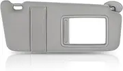 Driver Right Side Sun Visor Without Light Compatible with Toyota Camry 2007 2008 2009 2010 2011 Replace# 74310-06750-E0 Grey