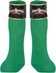 CHILD GREEN POWER RANGERS MYSTIC FORCE BOOT COVERS COSTUME