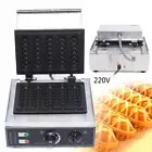 Commercial Electric Hot Dog Baker 5PCS Hot Dog Waffle Maker Machine 1500W 220V