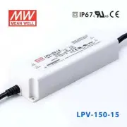 Mean Well LPV-150-15 AC-DC Single output LED Driver Constant Voltage 15Vdc 8A