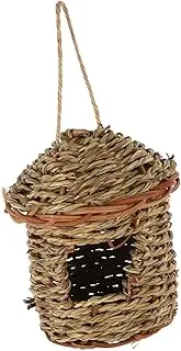 LIGHTAOTAO Woven Bird Nest Decorative Grass Bird House for Pigeon Dove Parrot Nesting Cave for Animals Natural Atmosphere Enhancer for Garden Home