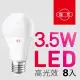 【旭光】3.5W高光效LED球燈泡（8入組）