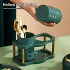 Chopstick Case Spoon Storage Holder Kitchen Utensil Organizer with Drainage