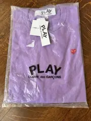 Comme Des Garcons Play T-Shirt Purple Size L CDG NIB NWT