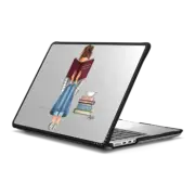 MacBook Pro 14-inch (M1 - M4) Impact Case The Fine Art of Staying In (Book Reading Girl, Brunette) MacBook Case