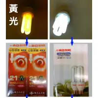 在飛比找蝦皮購物優惠-東亞 21W省電燈管   黃光   可替代21W螺旋省電燈泡