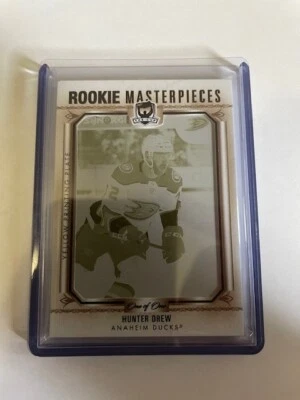 2022-23 The Cup HUNTER DREW ROOKIE YELLOW PRINTING PLATE, 1/1! Ducks