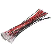 Female Spade Crimp Terminal 6.3mm with 30cm 18 AWG Wire, 15 Set