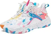 [ZENTAUR] Men's High Top Basketball Shoes Stylish Printed Design with Superior Traction and Support