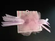Purple and Pink Pony Tail Hair Clip by Mud Pie, NWT
