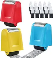 LAGAHS 3PCS Data Defender Roller Stamps with 15PCS Refills, Confidential Address Blocker Stamp, Identity Theft Protection Roller Stamp for ID Address Privacy