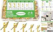 169 Picture Hook Sets, 10-100lb Picture Hanging Kit, Boxed 83 Metal Picture