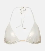 [Melissa Odabash] Melissa Odabash Andorra triangle metallic bikini top AU 14 gold