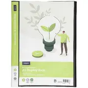 J.Burrows Recycled A3 Display Book 20 Pockets Black
