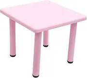 60x60cm Kid's Adjustable Square Table Desk Pink