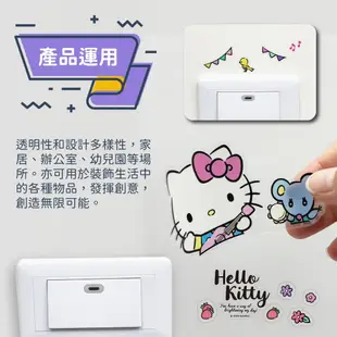 【生活購讚】Hello Kitty防水無痕開關裝飾壁貼~不挑款