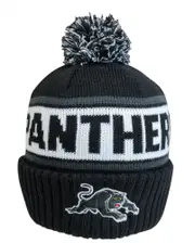 Penrith Panthers NRL Striker Pom Pom Beanie