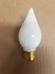 40 Watt C15 Brass Base White Glow Bulb 6 Pack Lot Used For Mood Lighting