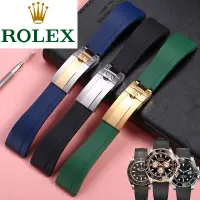 在飛比找蝦皮購物優惠-Rolex Watch Belt Rubber Male O