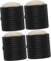 HANABASS Guitar Knobs Metal Volume Tone 4pcs Round Volume Knobs for Electric Bass Stylish Metal