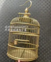 Solid Copper Round Bird Cage Frame Pet Nest Home Decor