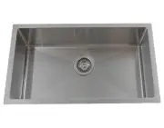 700mm Vogue Handmade Brushed Undermount Kitchen Sink- Large Stainless Steel Bowl