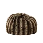 New Ivory & Deene Lush Faux Fur Beanbag Cover + Liner Deluxe Soft Sable Bean Bag