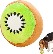 Plush Dog Toy,Plush Toys for Dogs - Mental Enrichment Treat Fruit Design Stuffed Teether for Chewing Teething Training Fetch Indoor Outdoor Crate Birthday Easter