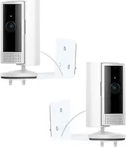 2Pack Adhesive Wall Mount Compatible with Ring Indoor Cam (2nd Gen and 1st Gen),eufy Indoor Cam E30,Metal Camera Mounting Bracket,Two Installation Ways with Strong Adhesive Tape or Screws