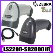New Zebra Symbol LS2208-SR20001R 1D Laser Barcode Scanner Reader With USB Cable