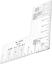 Coehaopike Tshirt Ruler Guide for Vinyl Alignment - Left Chest, Tee Measurement Template, Tshirt Ruler Alignment Tool Placement for Heat Press for Adult Men and Women Front and Back Measurement