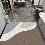Front Door Mat Welcome Floor Mats - Entryway Indoor Outdoor Entrance Doormat, Patio, Porch, Muddy Shoe, Inside Outside Low Profile(Brown,120x140cm)