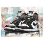 Nike air Jordan 1 Dark Mocha poster (50x70cm / 19.68×27.56 inch)