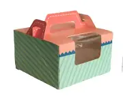 Pink/Blue Bakery Box 6" cheesecake box / cake box / cookies box/ gift box/ 6cts