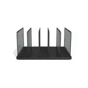 TRU RED 5 Compartment Wire Mesh File Organizer Matte Black 2/Pack TR57558-CCVS