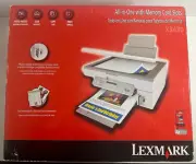 New In Box - Inkjet Printer Lexmark X3430 All-in-one In With Memory Card Slots