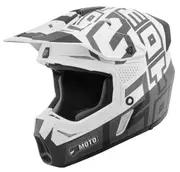 FC-Moto Merkur Flex Motocross Helmet, black-grey-white, Size 2XL for Men Black Grey White