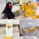 動漫銀魂cosplay家居服伊麗莎白鴨kigurumi睡衣服裝冬季法蘭絨睡衣成人卡通睡衣帶拖鞋