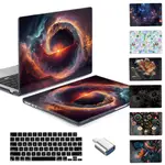 PC水晶打印保護殼 適用於MACBOOK M1 M2晶片 新款AIR PRO 11 12 13 14 15 16英吋外殼