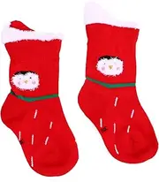 SHERCHPRY 1 Pair Penguin Pattern Socks for Kids Christmas Socks Soft Cotton Comfortable and Playful Design