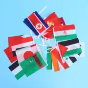 3 Pcs Game French Flag Bunting Smooth and Beautiful Banner Theme Party
