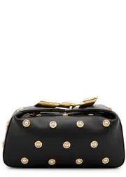 Lanvin Haute Sequence Embellished Leather Clutch - Black ONE SIZE