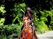 Michonne on Horseback - The Walking Dead Poster 12"x16" Danai Gurira