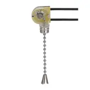 Fan Light Switch with Chrome Pull Chain (Pack of 1 set)