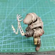 Handmade Single 1/18 Metal Robot Hand Weapon Replace For 3.75" Action Figure