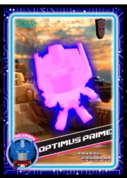 Transformers WAX NFT Optimus Prime Uncommon Glow Funko Pop Mint #1536 Series 1